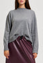 Maglia girocollo misto cachemire - GRIGIO MEDIO