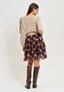 Maglia in mohair con paillettes e fiocco - BEIGE