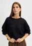 Maglia pipistrello in misto alpaca - NERO