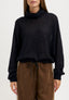 Maglia collo alto in misto alpaca - NERO