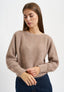 Maglia a costa inglese in misto alpaca - TORTORA