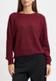 Maglia girocollo in misto alpaca - BORDEAUX