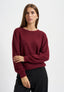Maglia girocollo in misto alpaca - BORDEAUX