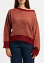 Maglia con rotture in misto alpaca - BORDEAUX