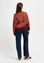 Maglia con rotture in misto alpaca - BORDEAUX