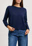 Maglia con scollo a barca - BLU