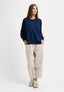Maglia ampia con manica raglan - BLU