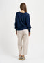 Maglia ampia con manica raglan - BLU