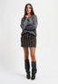 Maglia ampia con manica raglan - GRIGIO SCURO