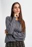 Maglia ampia con manica raglan - GRIGIO SCURO