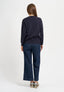 Maglia con treccia laterale - BLU