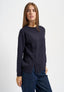 Maglia con treccia laterale - BLU