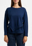 Maglia con fondo asimmetrico - BLU