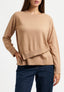 Maglia con fondo asimmetrico - MARRONE