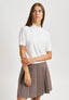 Maglia glitter a maniche corte - AVORIO