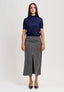 Maglia glitter a maniche corte - BLU