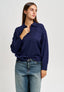 Maglia polo con spalla scesa - BLU