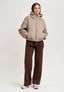 Pantalone palazzo in maglia - MARRONE