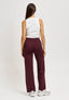 Pantalone palazzo in maglia - BORDEAUX