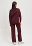 Pantalone palazzo in maglia - BORDEAUX