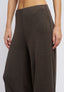 Pantalone ampio con costina lurex - NOCCIOLA