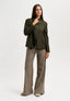 Pantalone a quadri con gamba dritta - MILITARE