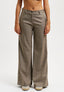 Pantalone a quadri con gamba dritta - MILITARE