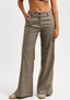 Pantalone a quadri con gamba dritta - MILITARE