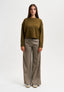 Pantalone a quadri con gamba dritta - MILITARE