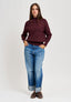 Jeans a vita alta con risvolto - JEANS