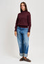 Jeans a vita alta con risvolto - JEANS