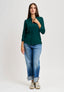 Jeans a vita alta con risvolto - JEANS