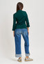 Jeans a vita alta con risvolto - JEANS