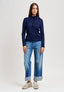 Jeans a vita alta con risvolto - JEANS