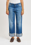 Jeans a vita alta con risvolto - JEANS