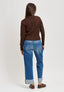 Jeans a vita alta con risvolto - JEANS