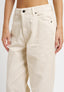Pantaloni baggy in velluto a coste - AVORIO
