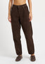 Pantaloni baggy in velluto a coste - MARRONE