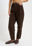 Pantaloni baggy in velluto a coste - MARRONE