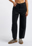 High-waisted balloon trousers - BLACK