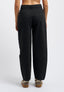 High-waisted balloon trousers - BLACK