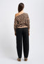 High-waisted balloon trousers - BLACK