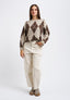 High-waisted balloon trousers - IVORY