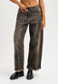 Pantalone jeans balloon vita alta - GRIGIO SCURO