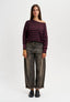 Pantalone jeans balloon vita alta - GRIGIO SCURO
