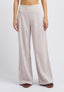 Pantalone in velluto con zip sul fianco - AVORIO
