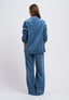 Pantalone in velluto con zip sul fianco - AVIO