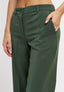 Pantalone dritto tinta unita - VERDE