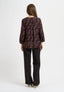Pantalone dritto tinta unita - MARRONE