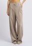 Pantalone con cintura in velluto - BEIGE